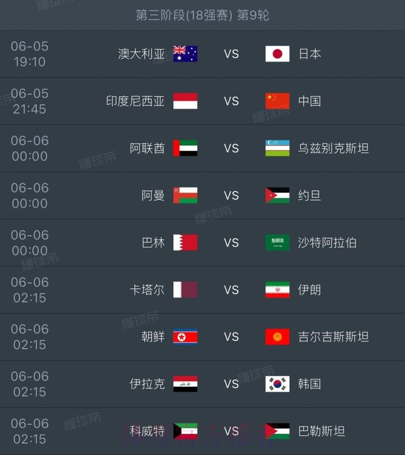 2026年世界杯外围赛最新进展实时追踪
